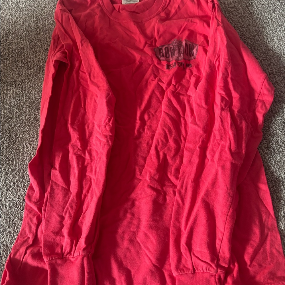 Ron Jon Vibrant Red Long Sleeve Tee